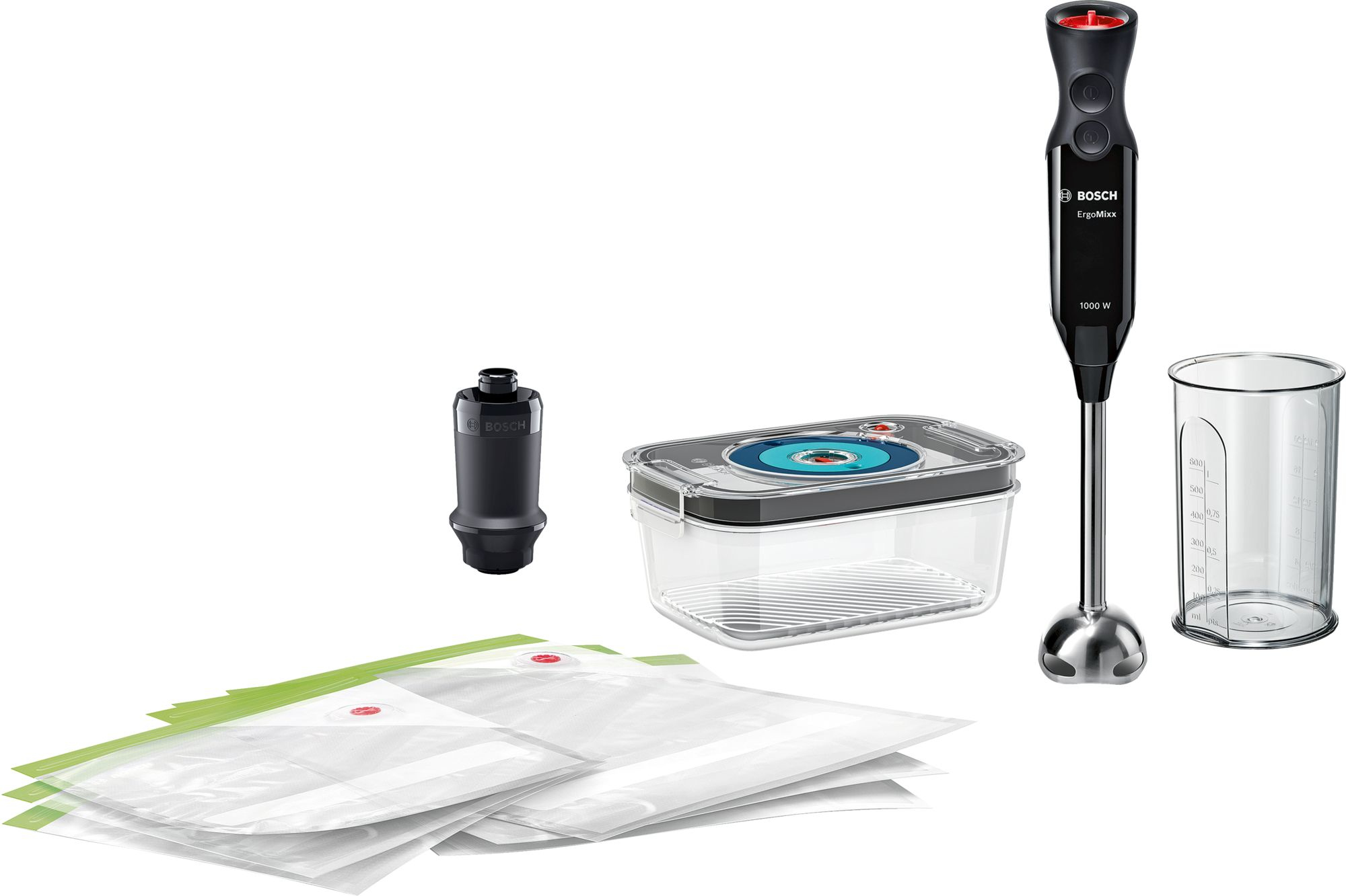 Bosch MS6CB61V1 ErgoMixx Schwarz-Edelstahl Bosch MS6CB61V1 ErgoMixx Schwarz-Edelstahl