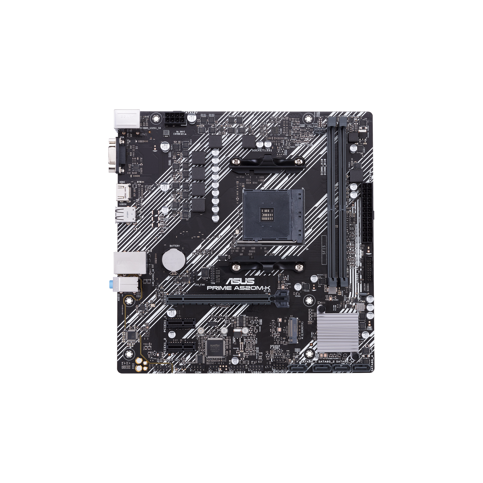ASUS PRIME A520MK AMD Socket AM4 for 3rd Gen AMD Ryzen mATX Form Factor DDR4