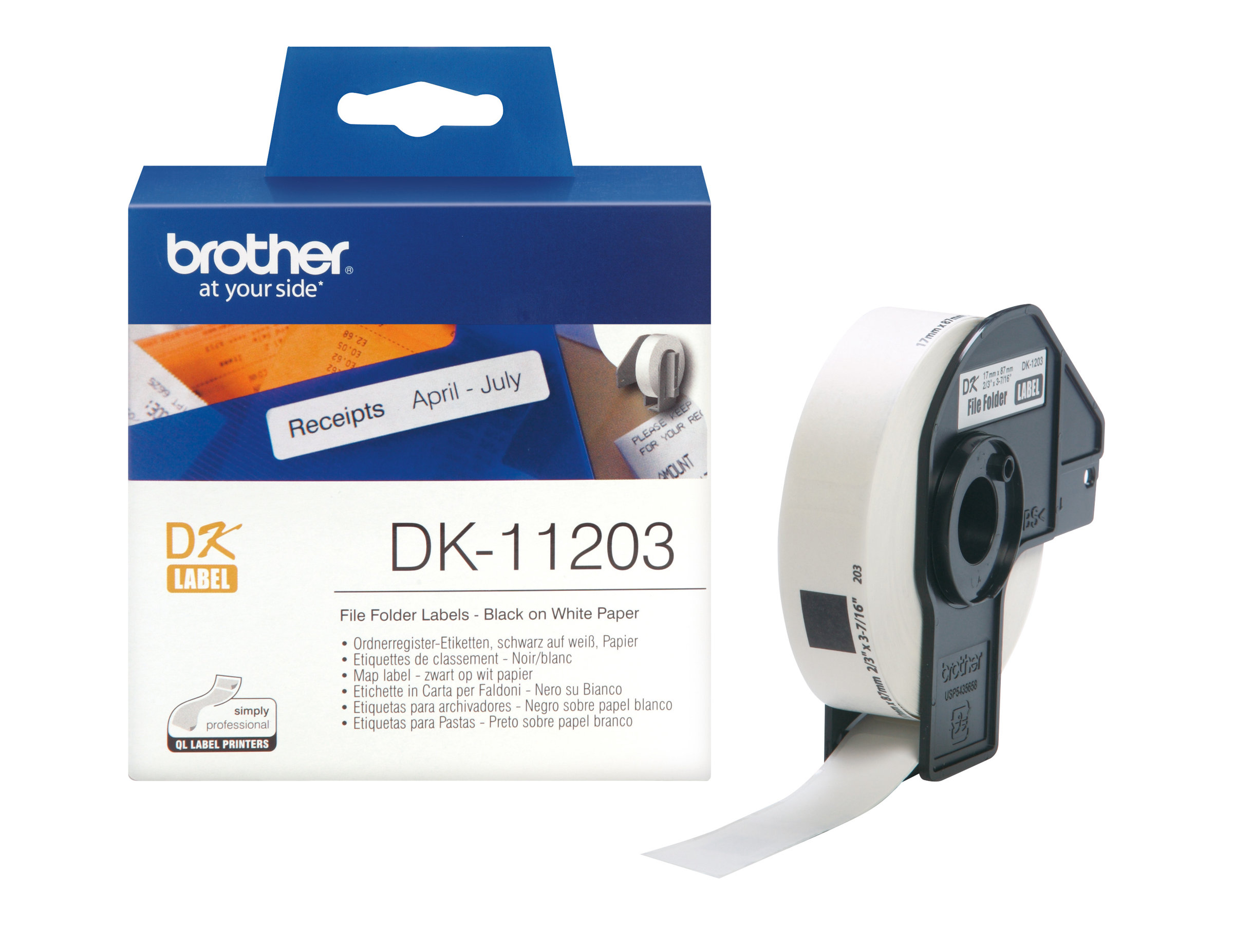 DK11203 BROTHER PT QL550 ETIKETTEN WEISS DK11203 BROTHER PT QL550 ETIKETTEN WEISS