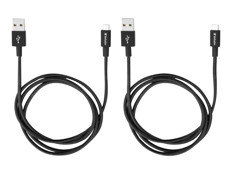 Verbatim Micro-USB Sync- und Ladekabel 100 cm schwarz (2er Pack) Verbatim Micro-USB Sync- und Ladekabel 100 cm schwarz (2er Pack)