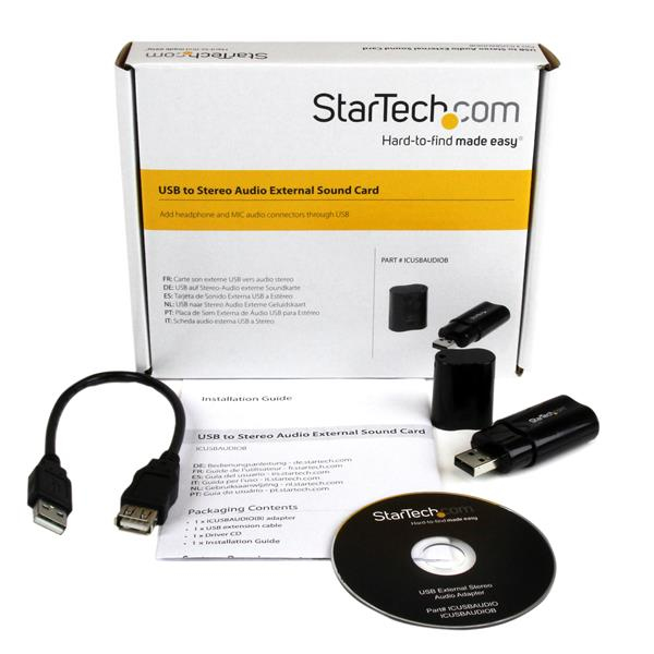 StarTech.com USB Audio Adapter Schwarz