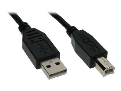 INLINE USB 2.0 Kabel A an B schwarz 0,5m