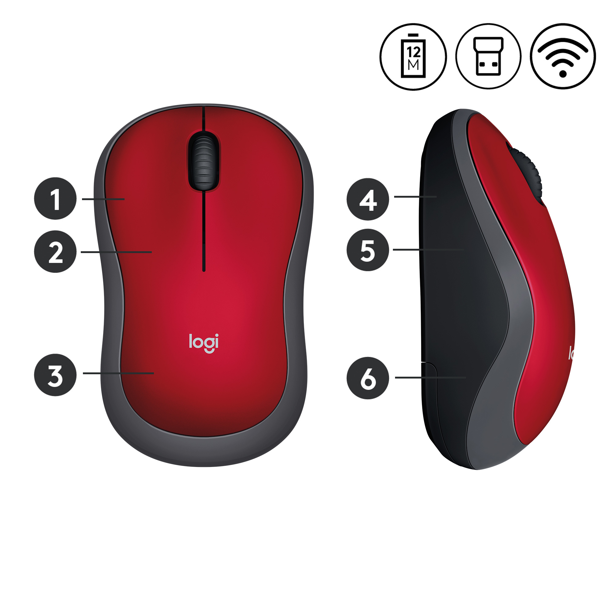910-002240 LOGITECH M185 Funkmaus