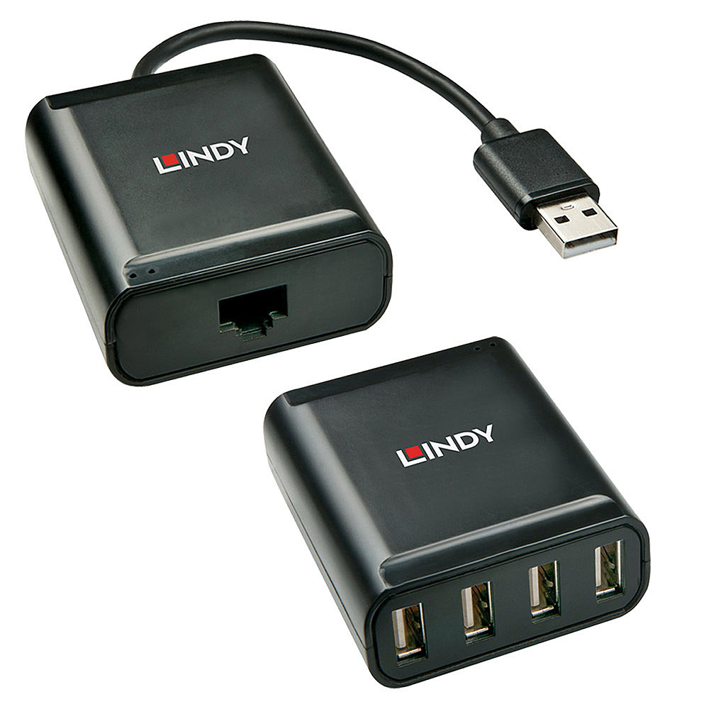 LINDY USB 20 Cat5 Extender 60m 4 Ports