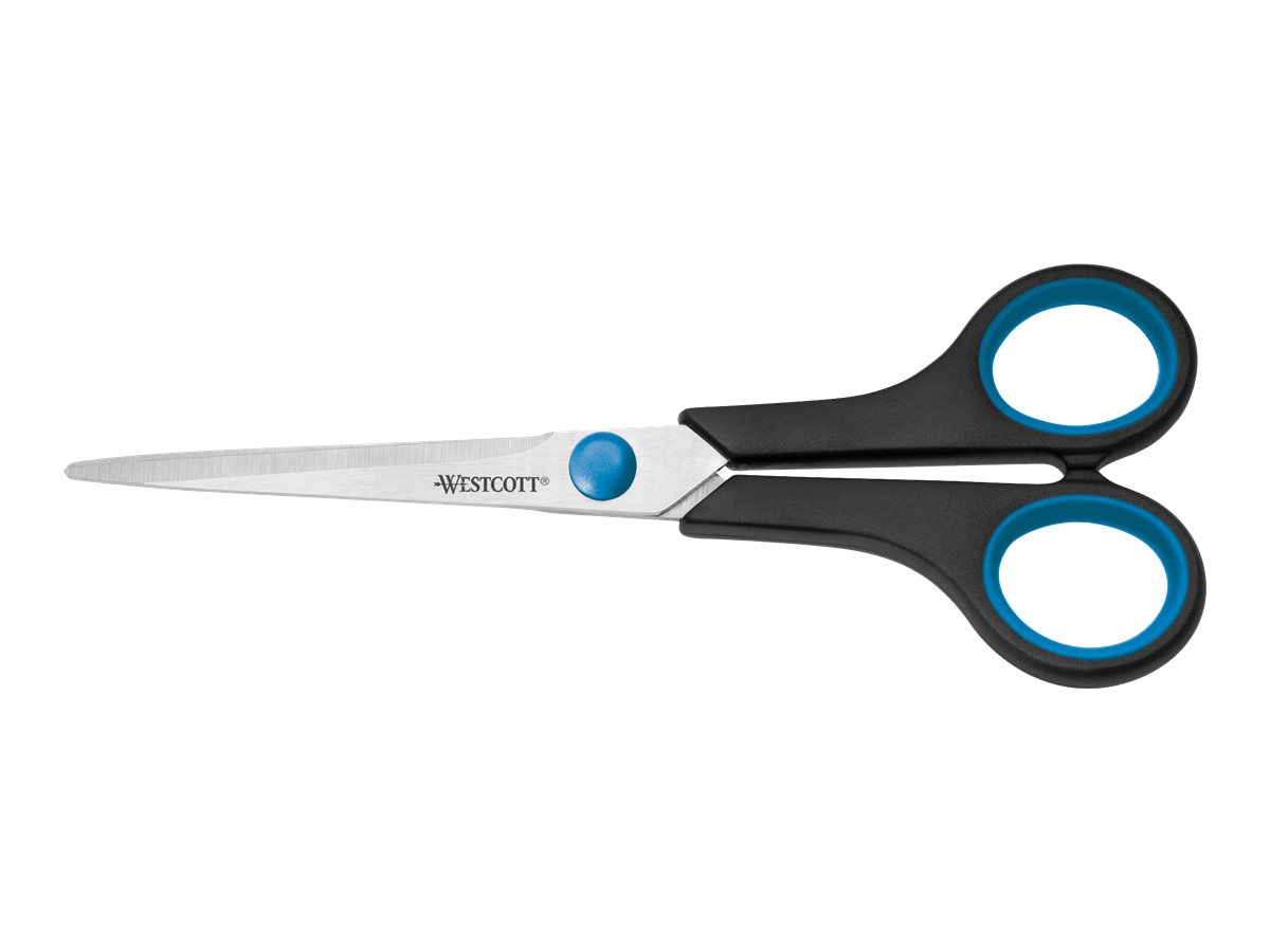 WESTCOTT Schere Easy Grip schwarz-blau 18,0 cm WESTCOTT Schere Easy Grip schwarz-blau 18,0 cm