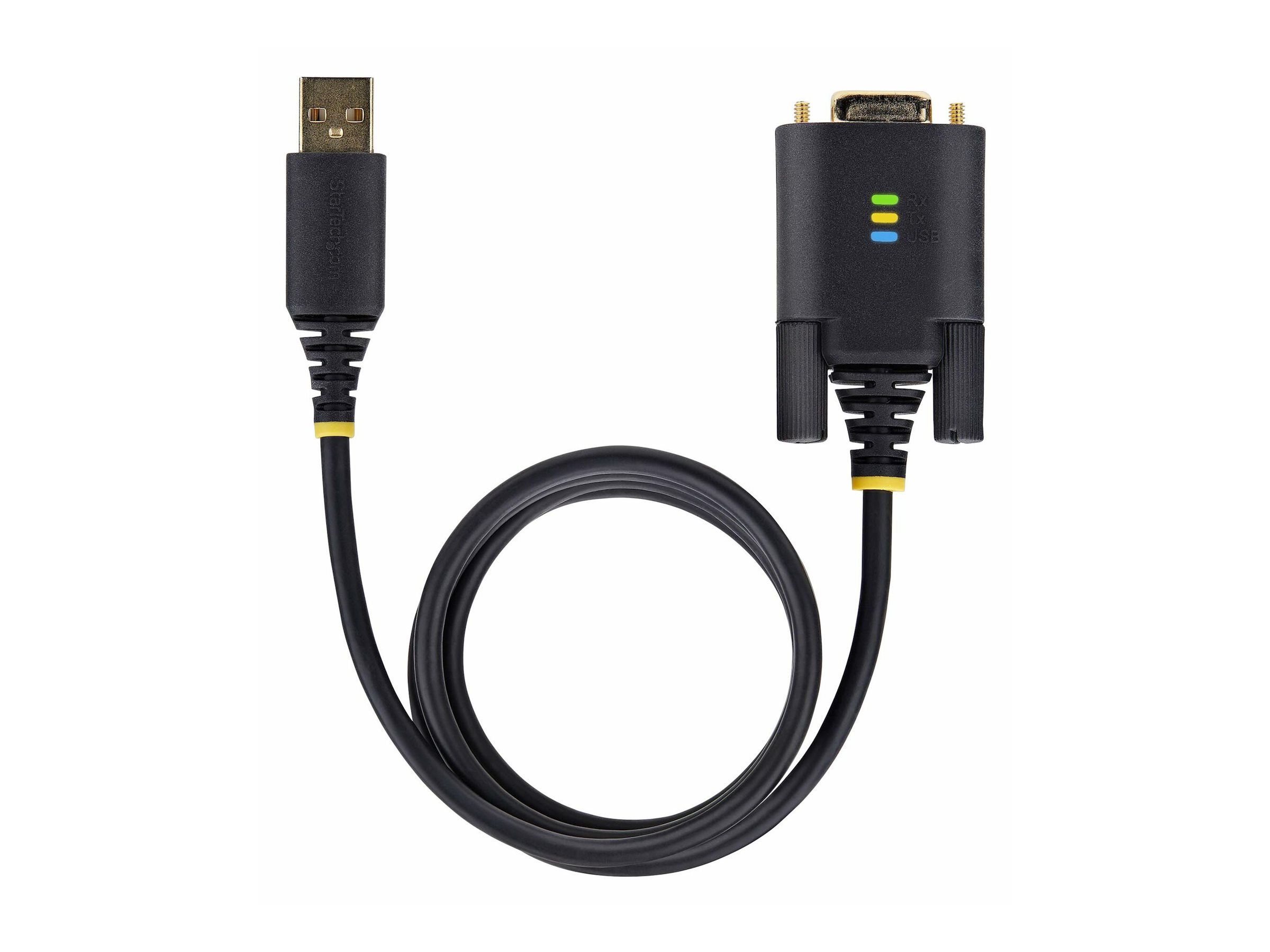 STARTECH.COM 2m USB auf Seriell Adapter COM-Retention FTDI USB-A zu DB9 Kabel USB RS232 Wechselbare Schrauben/Muttern