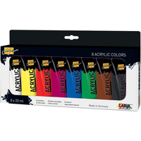 KREUL SOLO GOYA Acrylfarben farbsortiert 8 x 20,0 ml, 8 St