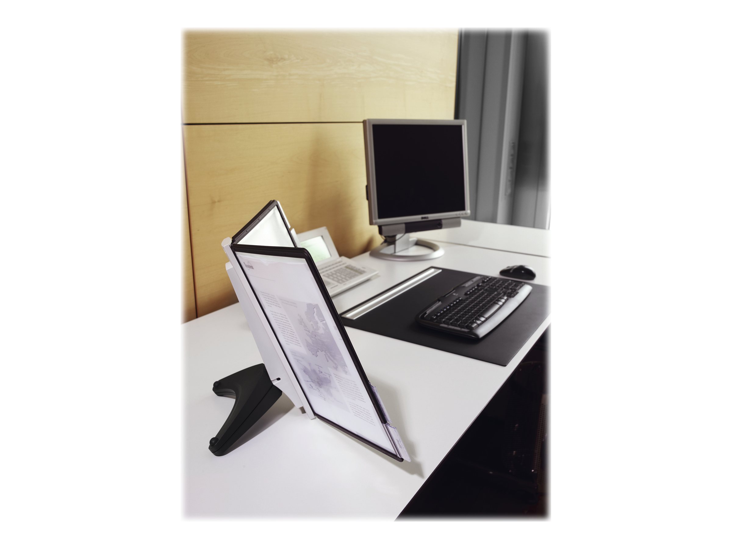 DURABLE Sichttafelsystem SHERPA soho  554001 DIN A4 schwarz mit 5 St. Sichttafeln