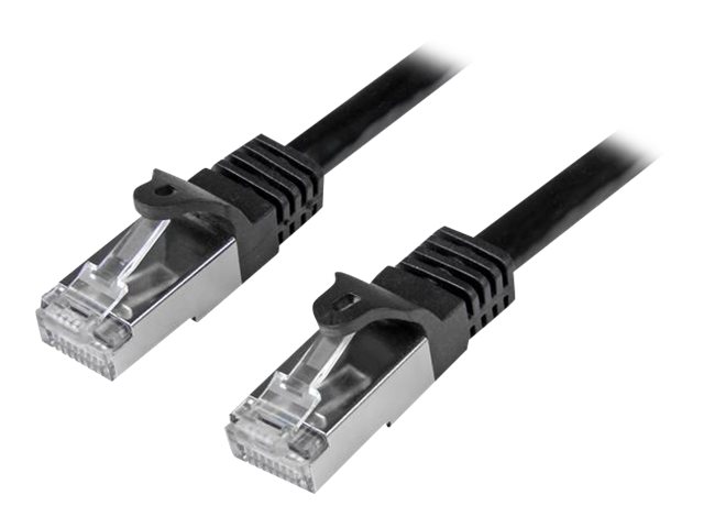 STARTECH.COM 0.5m Black Gigabit Snagless RJ45 SFTP Cat6 Patch Cable STARTECH.COM 0.5m Black Gigabit Snagless RJ45 SFTP Cat6 Patch Cable