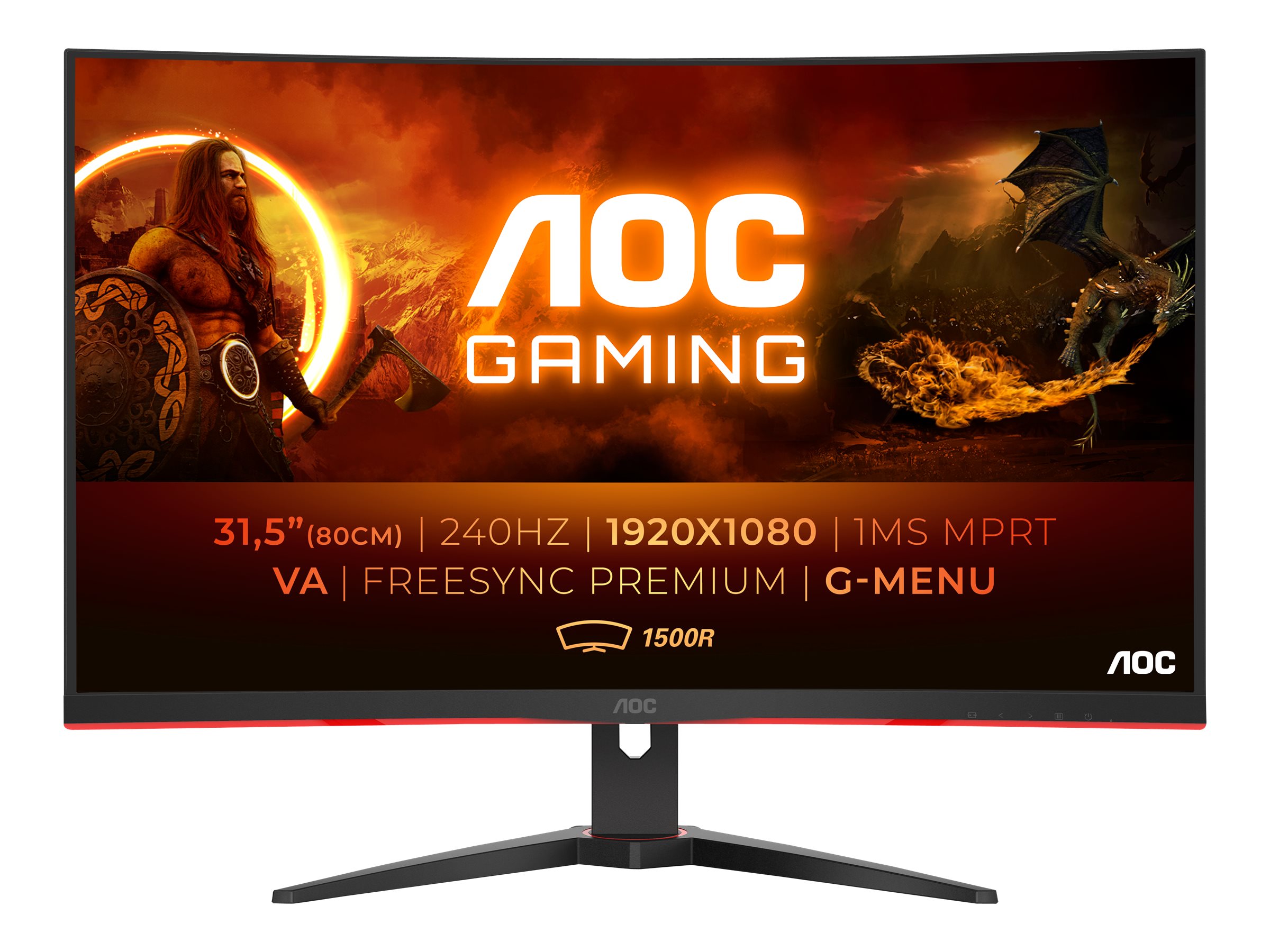 AOC C32G2ZE, 80,01 cm (31,5 Zoll), 240Hz, FreeSync, VA - DP, HDMI