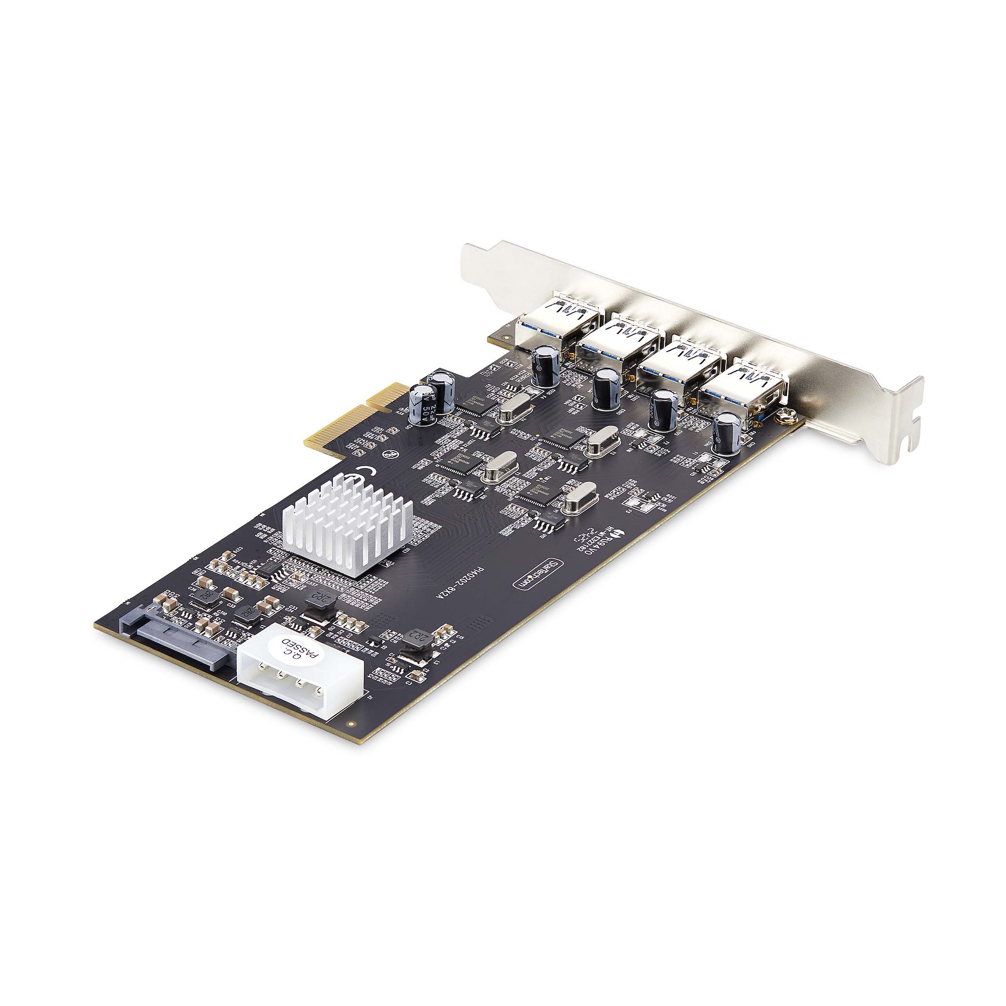 STARTECHCOM 4Port USB PCIe Karte USB 32 5Gbps PCI Express Karte mit 4 unabhängigen USBControllern 4 USBA Anschlusse