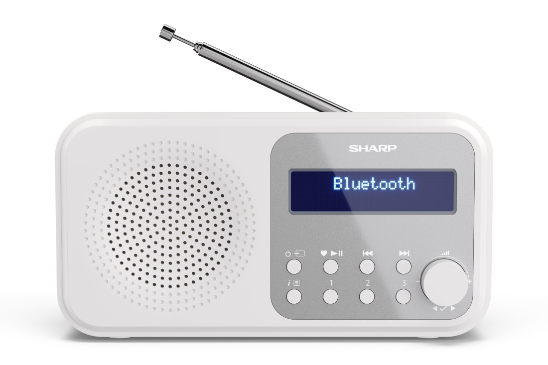 Sharp DRP420 DABBT Radio weiß