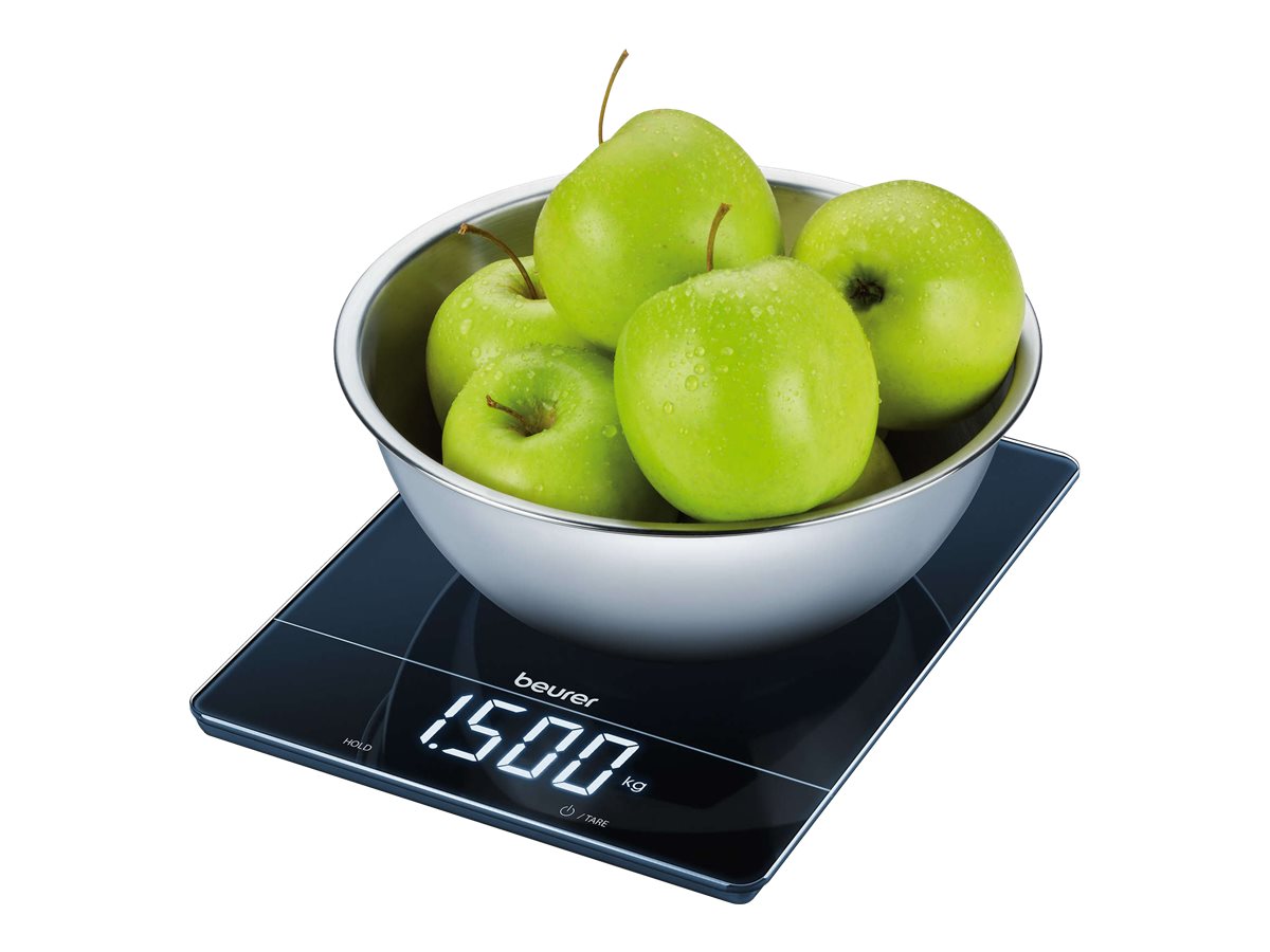 beurer Küchenwaage KS 34 schwarz für max 15,0 kg
