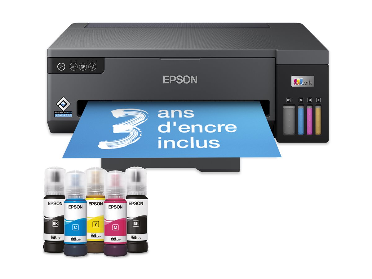 EPSON EcoTank ET14100 Printer colour inkjet ITS A3 4800x1200dpi 15ppm mono 8ppm colour 100sheets USB WiFi Black