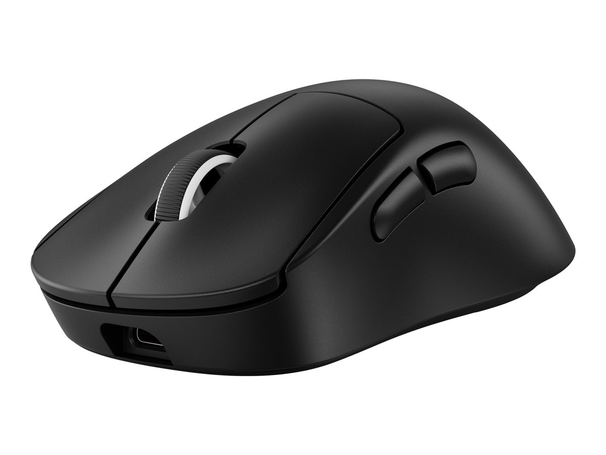 Logitech G PRO X SUPERLIGHT 2 DEX - Maus - ergonomisch - Fr Rechtshänder - optisch - 5 Tasten - kabellos. kabelgebunden - 2.4 GHz. USB - Schwarz