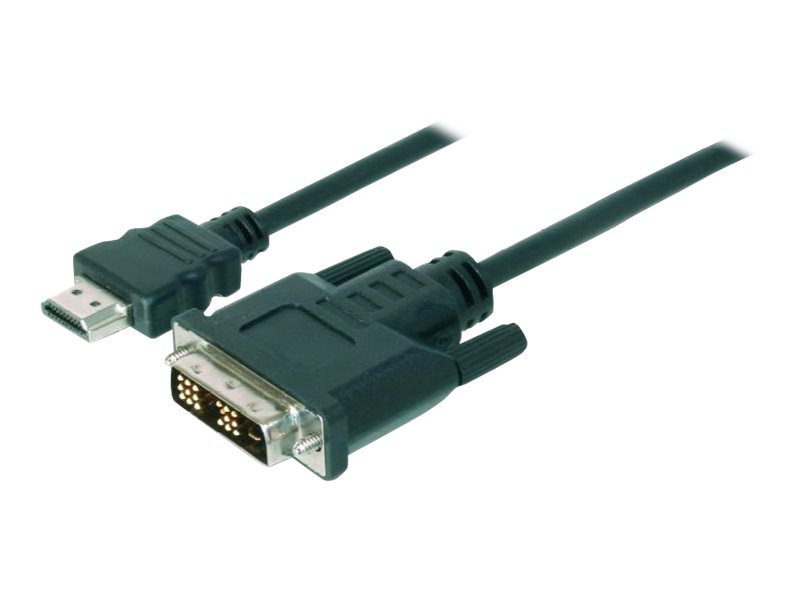 ASSMANN HDMI zu DVI-D 18+1 Anschlusskabel 3m schwarz bulk ASSMANN HDMI zu DVI-D 18+1 Anschlusskabel 3m schwarz bulk