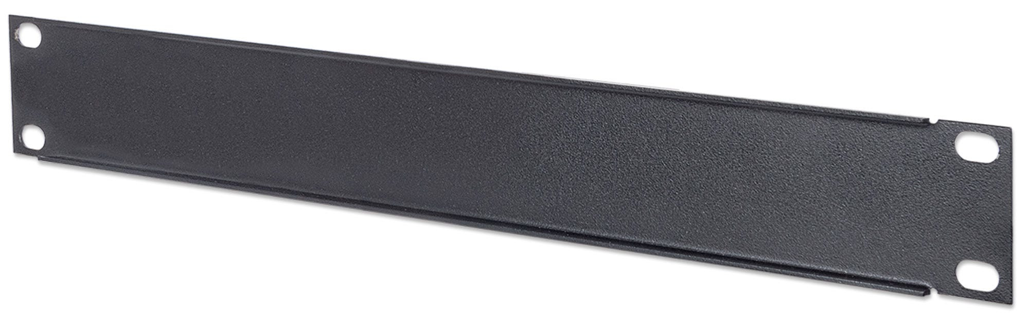INTELLINET 25,5cm 10 Zoll Blindabdeckung 1 HE Metall Verdeckt ungenutzte Bereiche des Schranks schwarz
