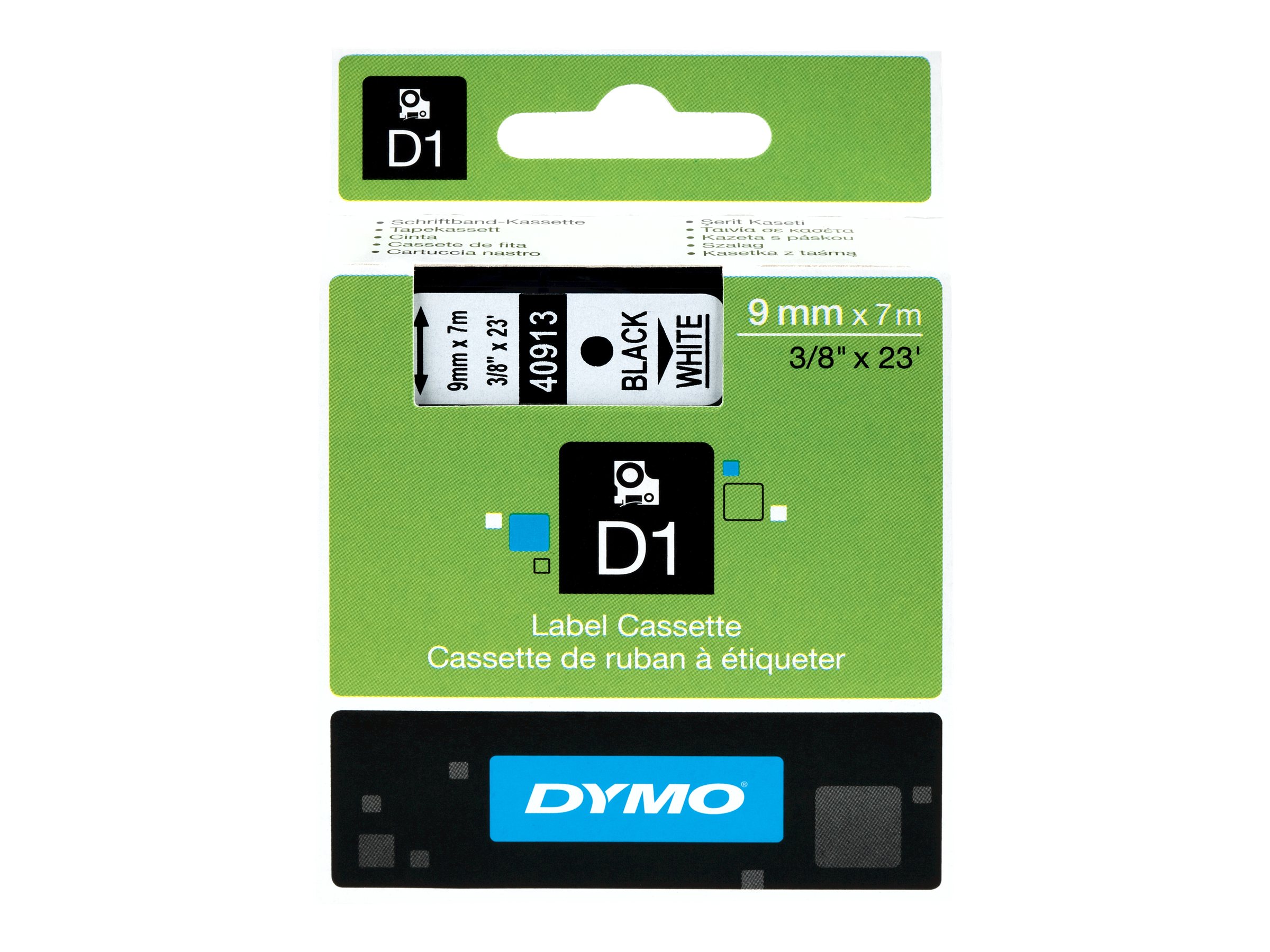 S0720680 DYMO D1 9mm SCHWARZ-WEISS