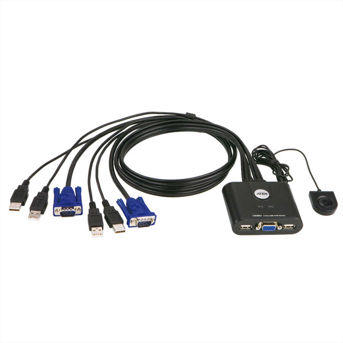 ATEN CS22U KVM Switch VGA USB 2 Ports