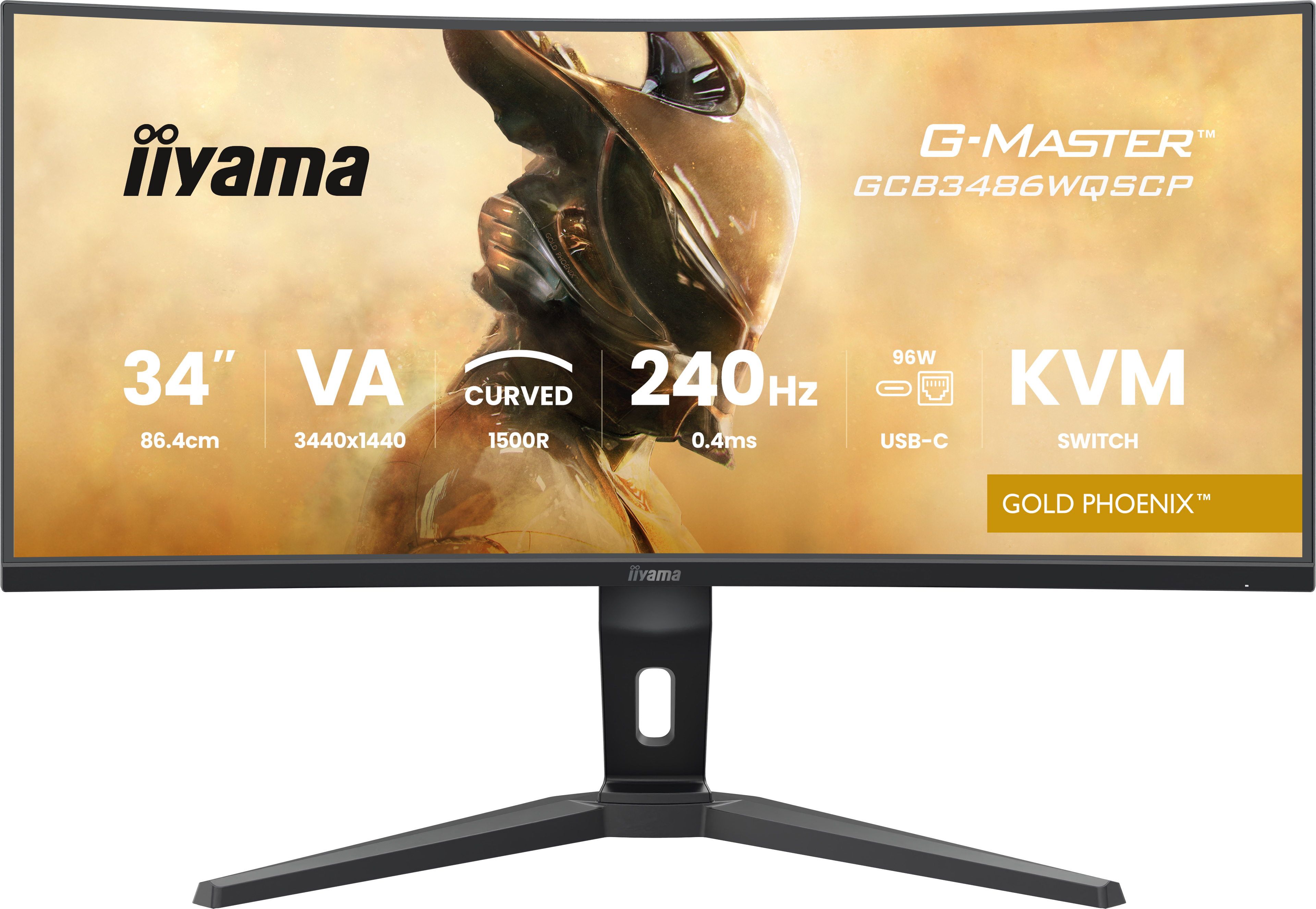 Iiyama G-MASTER Gold Phoenix GCB3486WQSCP-B1 34 Zoll Gaming gebogen
