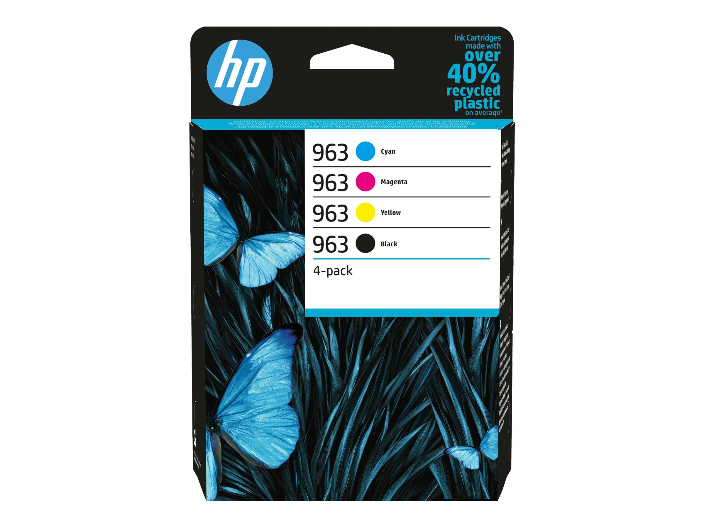 HP 963 (6ZC70AE) schwarz, cyan, magenta, gelb Druckerpatronen, 4er-Set