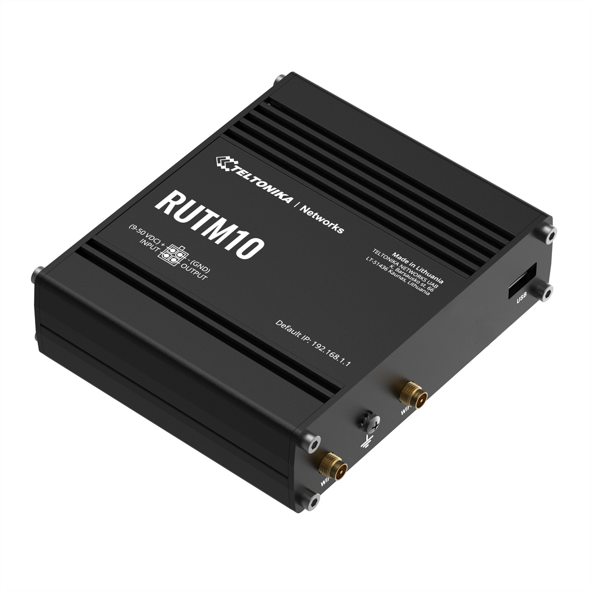 Teltonika RUTM10 Industrial Wired Router four Gigabit-RJ45-Ports