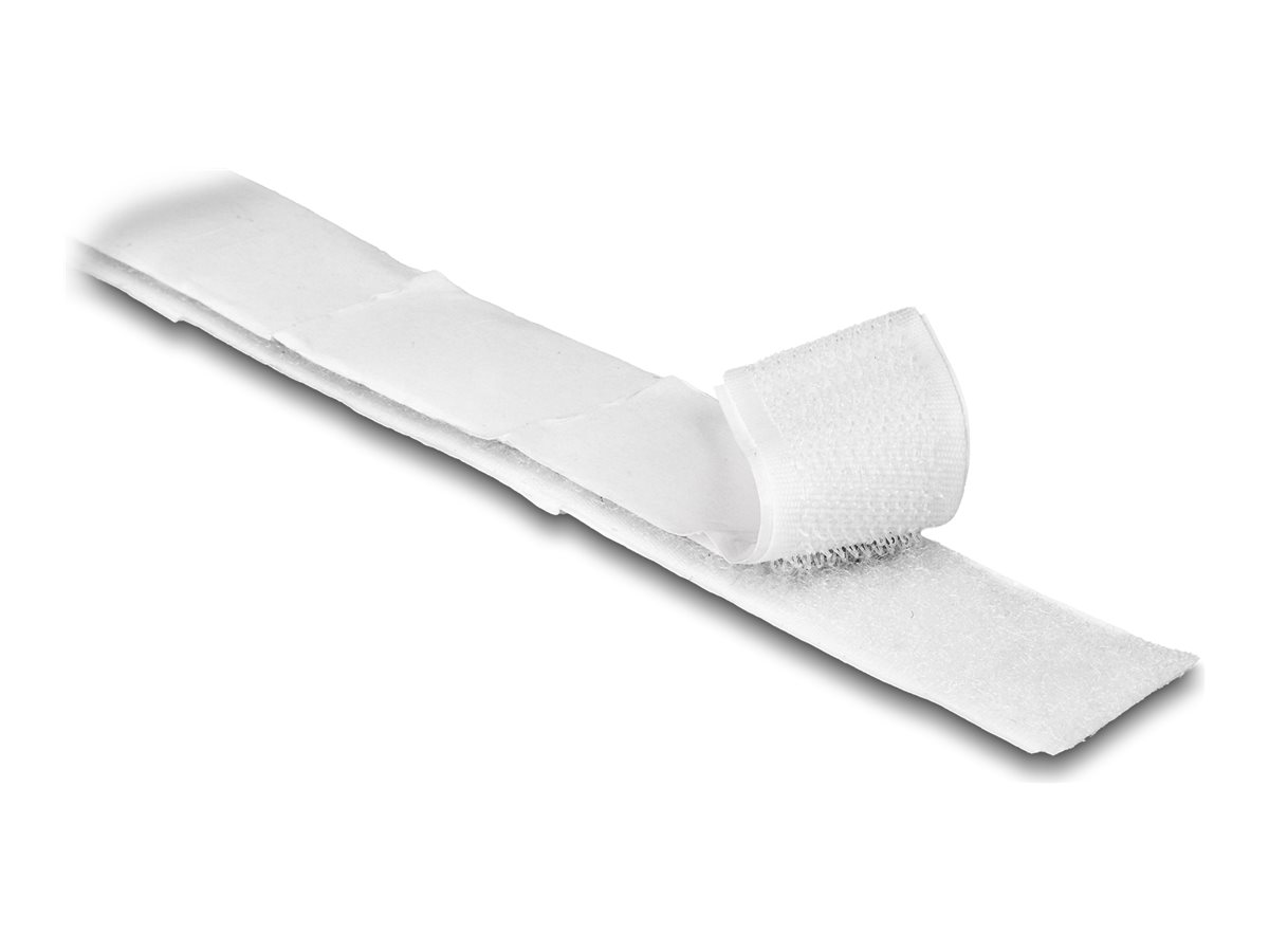 Delock Klettband selbstklebend mit Haft- und Flauschband L 5 m x B 20 mm wei? Delock Klettband selbstklebend mit Haft- und Flauschband L 5 m x B 20 mm wei?