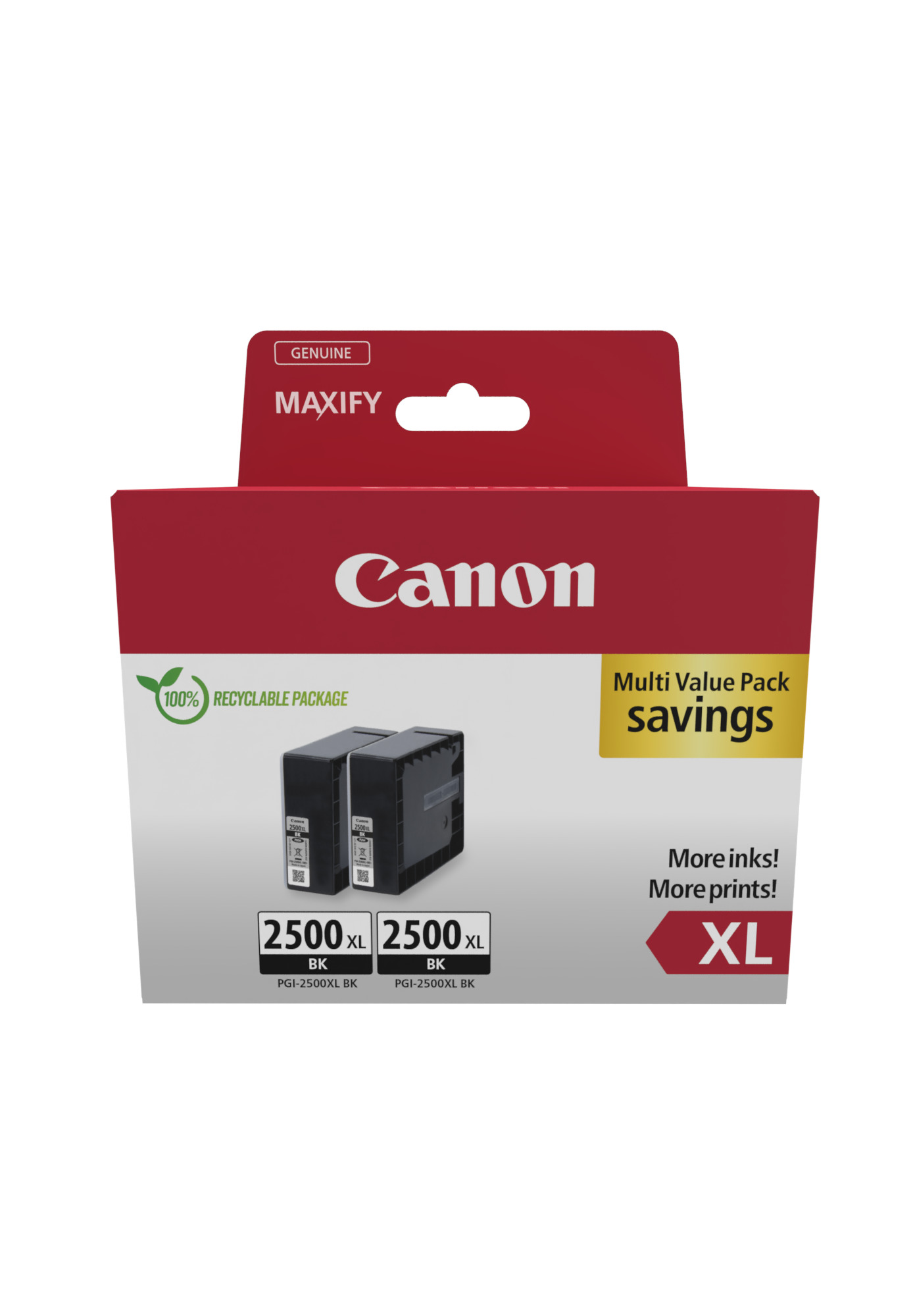 Canon PGI2500 XL BK TWIN schwarz Druckerpatronen, 2erSet