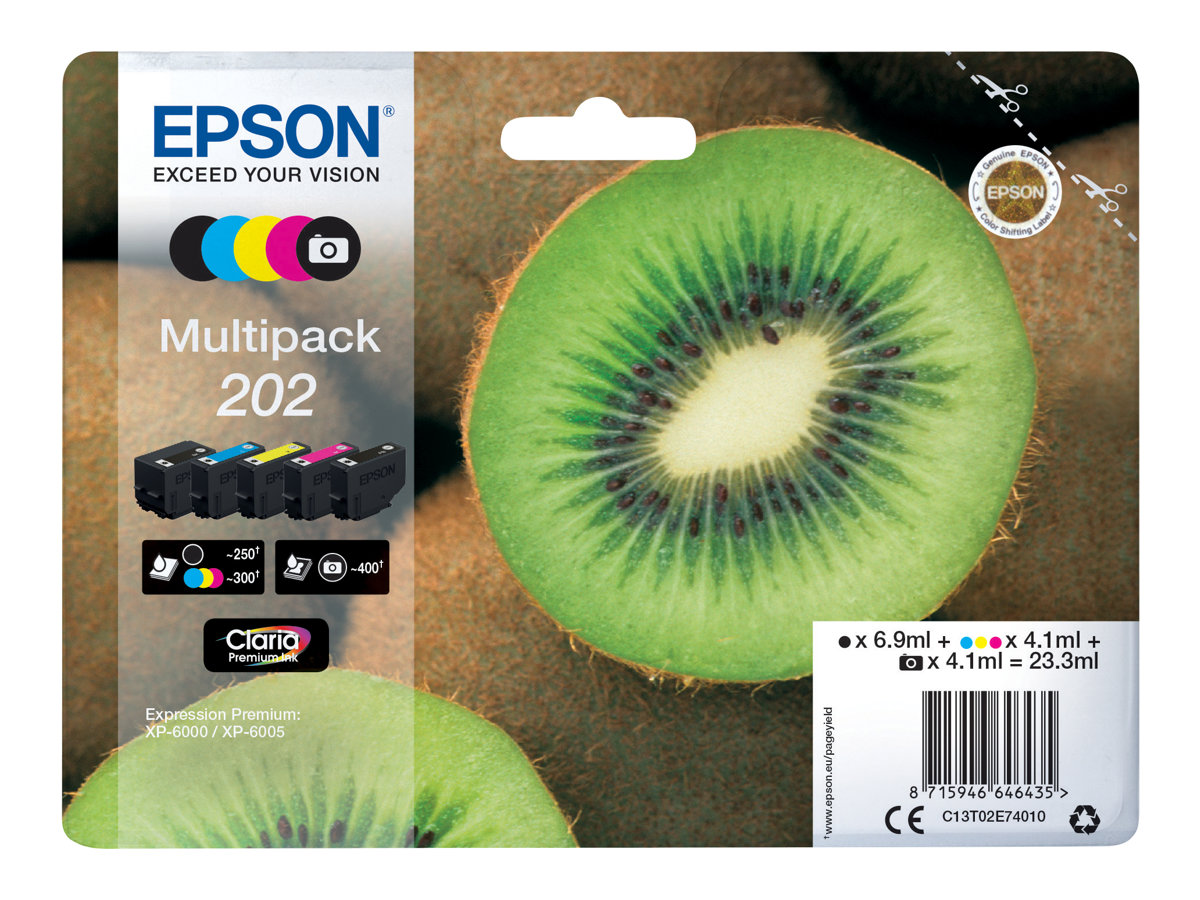 C13T02E74010 EPSON XP Tinte (5) cmyk pbk C13T02E74010 EPSON XP Tinte (5) cmyk pbk