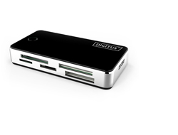 DIGITUS Card Reader USB3.0, extern, schwarz-silber