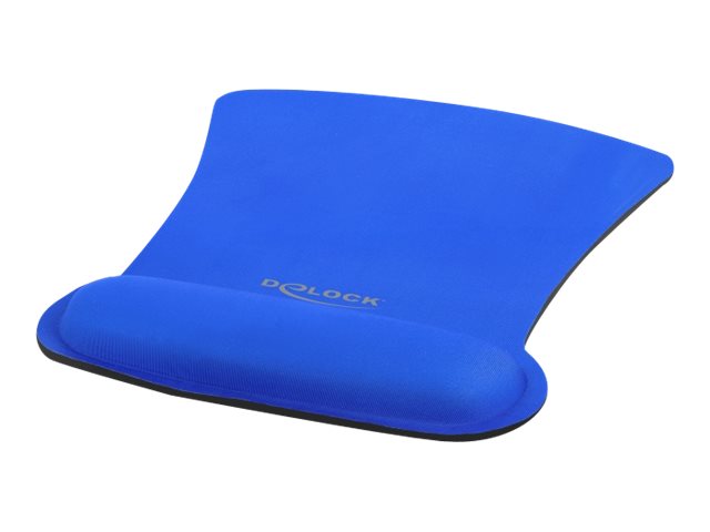 Delock Ergonomisches Mauspad mit Handballenauflage blau 255 x 207 mm