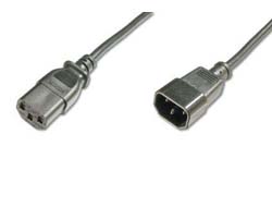 ASSMANN Kaltgeraete Verlaengerungskabel IEC C13 Buchse IEC C14 Stecker schwarz 5m bulk