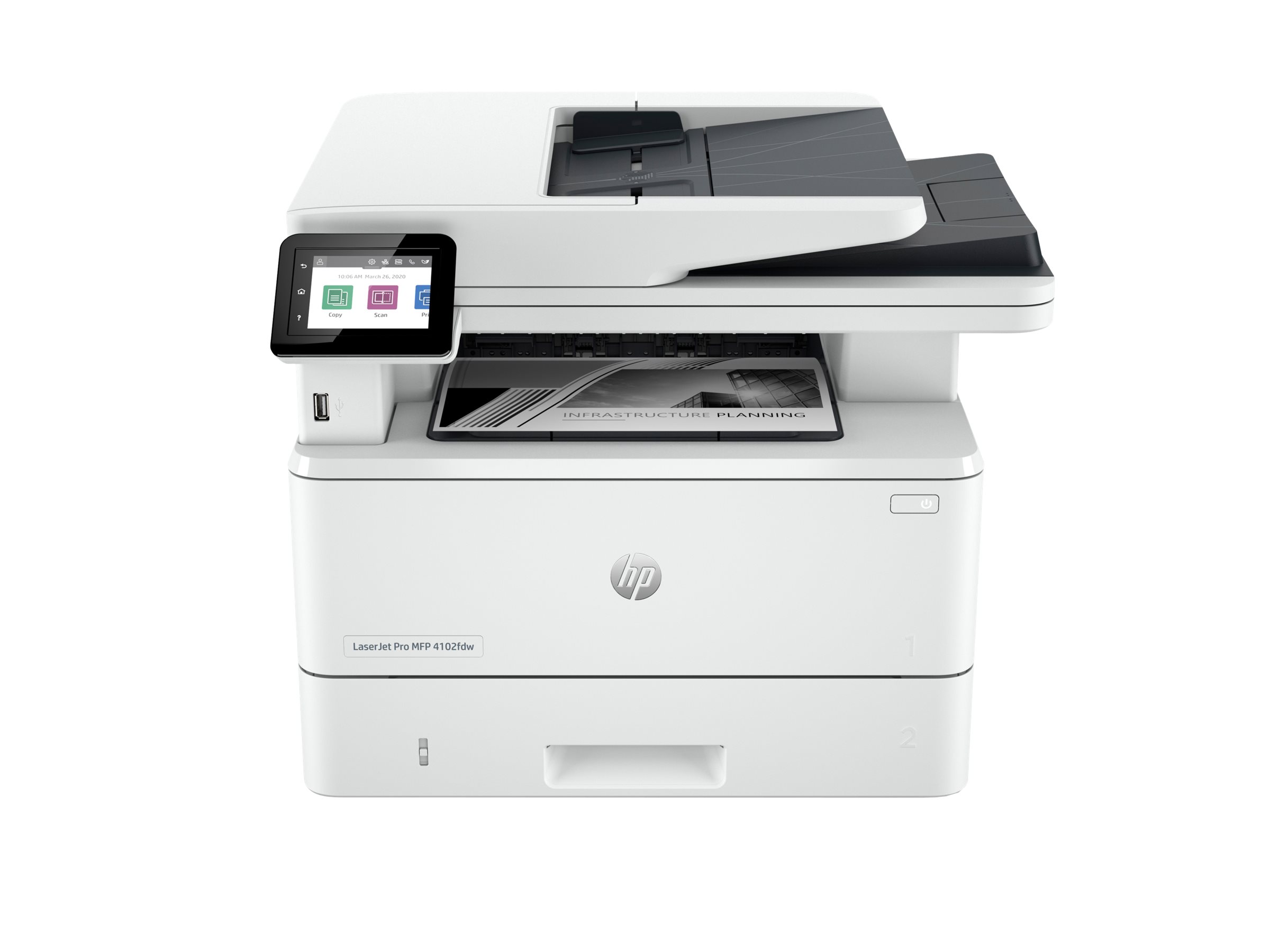 HP LaserJet Pro MFP 4102fdw 4 in 1 LaserMultifunktionsdrucker weiss