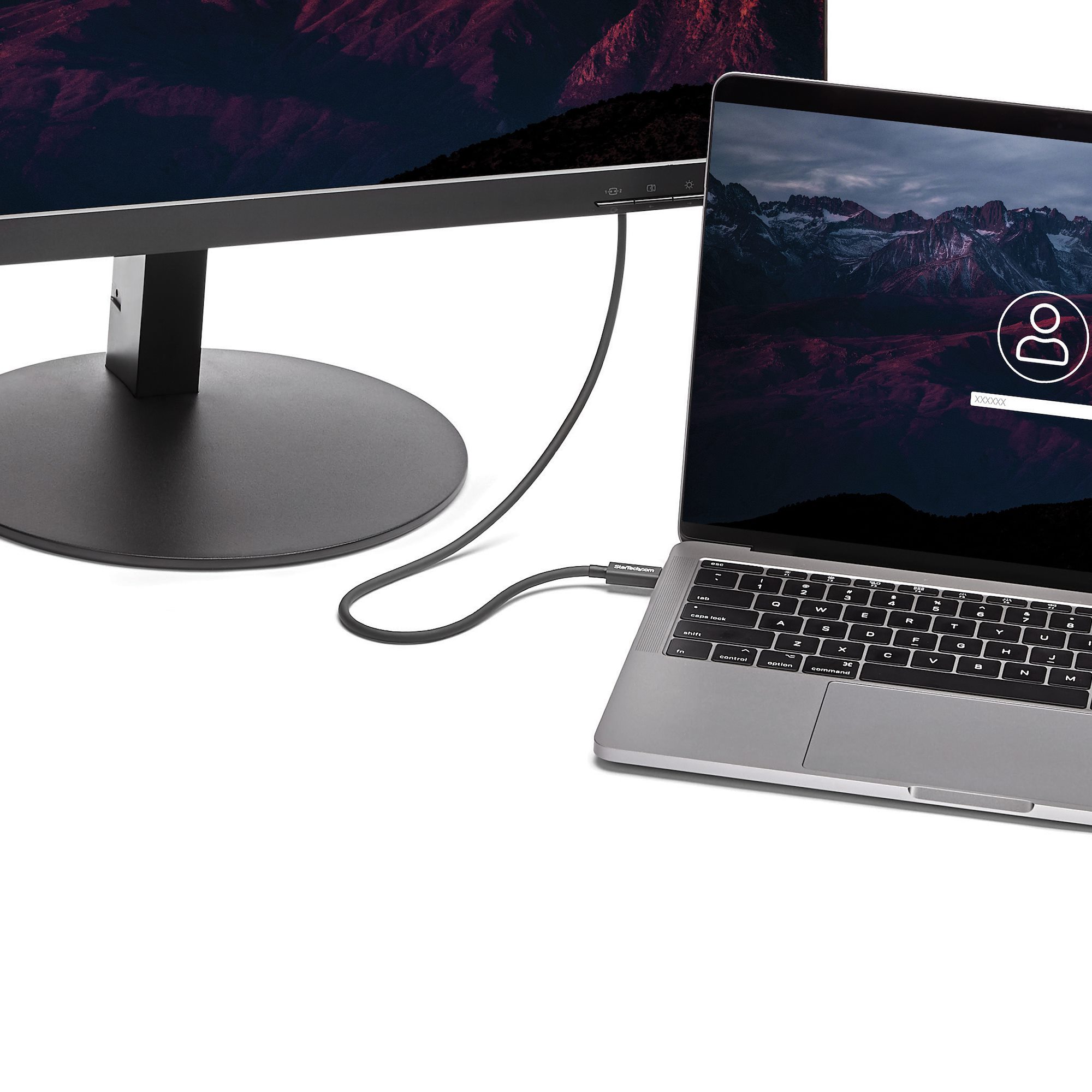 STARTECHCOM 05m Thunderbolt 3 40Gbps USBC Cable Thunderbolt USB and DisplayPort Compatible