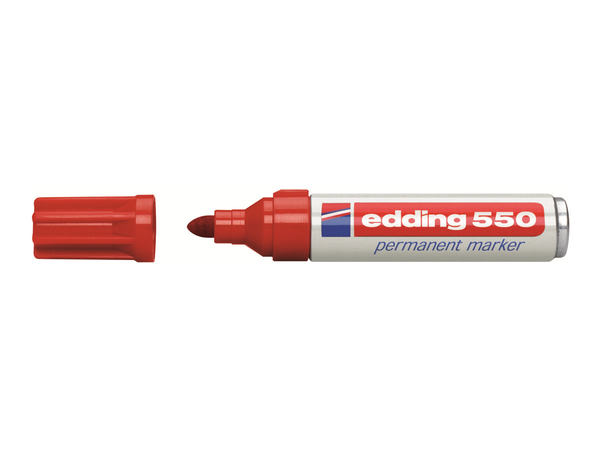 edding 550 Permanentmarker rot 3,0 - 4,0 mm, 1 St. edding 550 Permanentmarker rot 3,0 - 4,0 mm, 1 St.