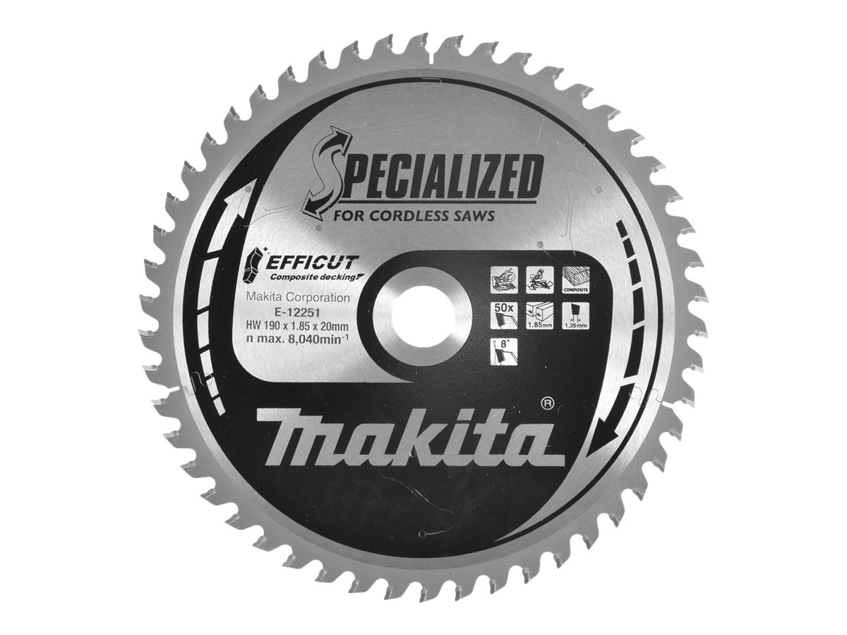 makita E-12251 Kreissägeblatt 190,0 mm, 50 Zähne makita E-12251 Kreissägeblatt 190,0 mm, 50 Zähne