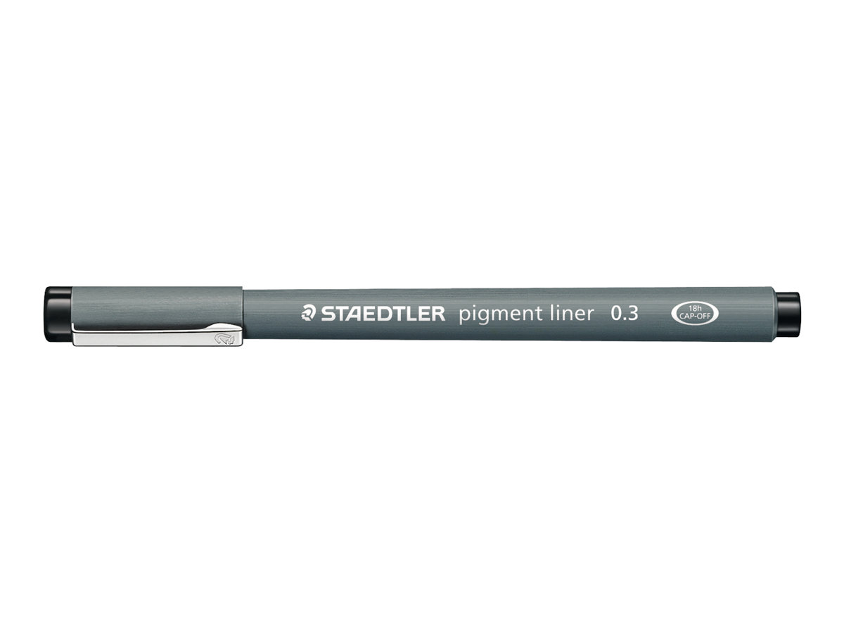 STAEDTLER pigment liner 308 Fineliner schwarz 0,3 mm, 1 St. STAEDTLER pigment liner 308 Fineliner schwarz 0,3 mm, 1 St.