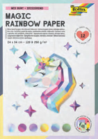 folia Tonpapier Magic Rainbow Paper farbsortiert 120 / 250 g/qm 12 Blatt folia Tonpapier Magic Rainbow Paper farbsortiert 120 / 250 g/qm 12 Blatt