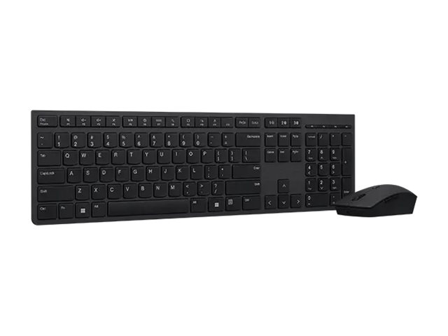 LENOVO Professional Wireless Rechargeable Keyboard and Mouse Combo German LENOVO Professional Wireless Rechargeable Keyboard and Mouse Combo German