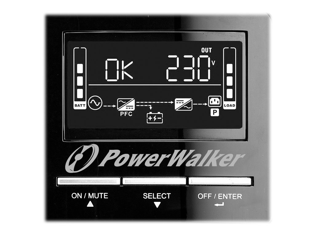 POWERWALKER VI 3000 CW TYP F 3000VA / 2100W Line-Interactive USV Tower AVR Reine Sinuswelle SNMP Slot
