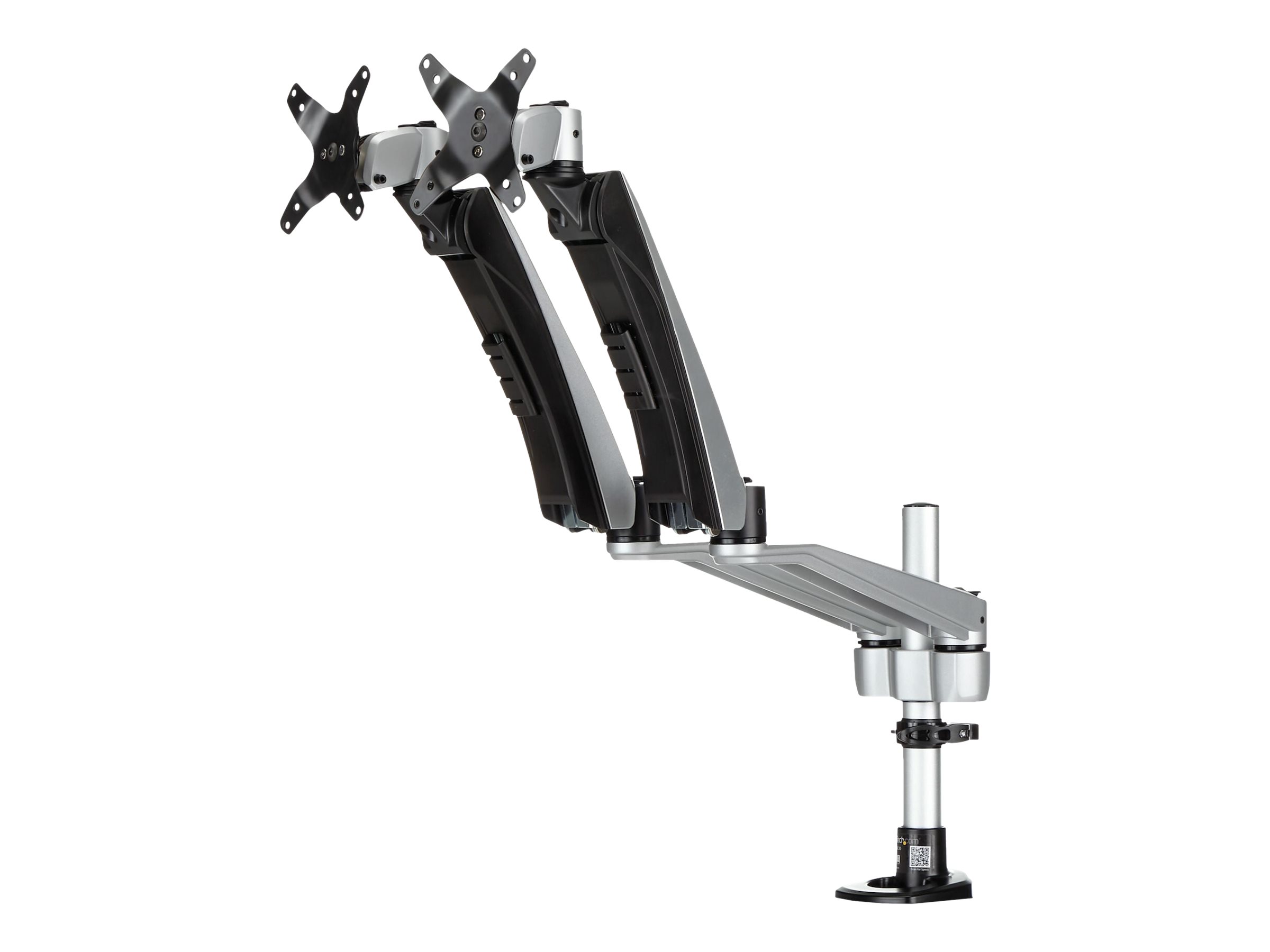 STARTECH.COM Dual-Monitorhalterung mit voll beweglichem Arm - Stapelbar - Austauschbare Arme und federunterstützte Höhenverstellung STARTECH.COM Dual-Monitorhalterung mit voll beweglichem Arm - Stapelbar - Austauschbare Arme und federunterstützte Höhenverstellung