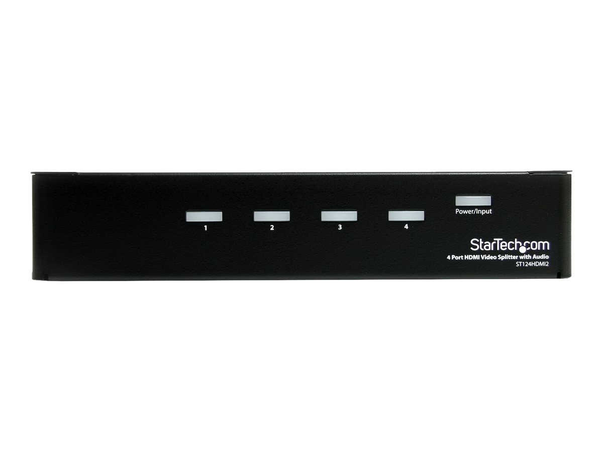 STARTECHCOM 4 Port HighSpeedHDMI Video Splitter mit Audio bis 15m HDTV 1080p 1920x1200 1 x HDMI Buchse 4 x HDMI Buchs