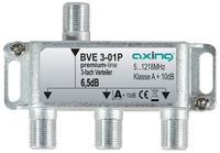 axing BVE 3-01P - Kabelsplitter - 5 - 1218 MHz - Edelstahl - Weiblich/Weiblich - F - 89 mm