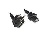helos Netzanschlusskabel, Schutzkontaktstecker 90° auf C15, schwarz, 5,0m helos Netzanschlusskabel, Schutzkontaktstecker 90° auf C15, schwarz, 5,0m