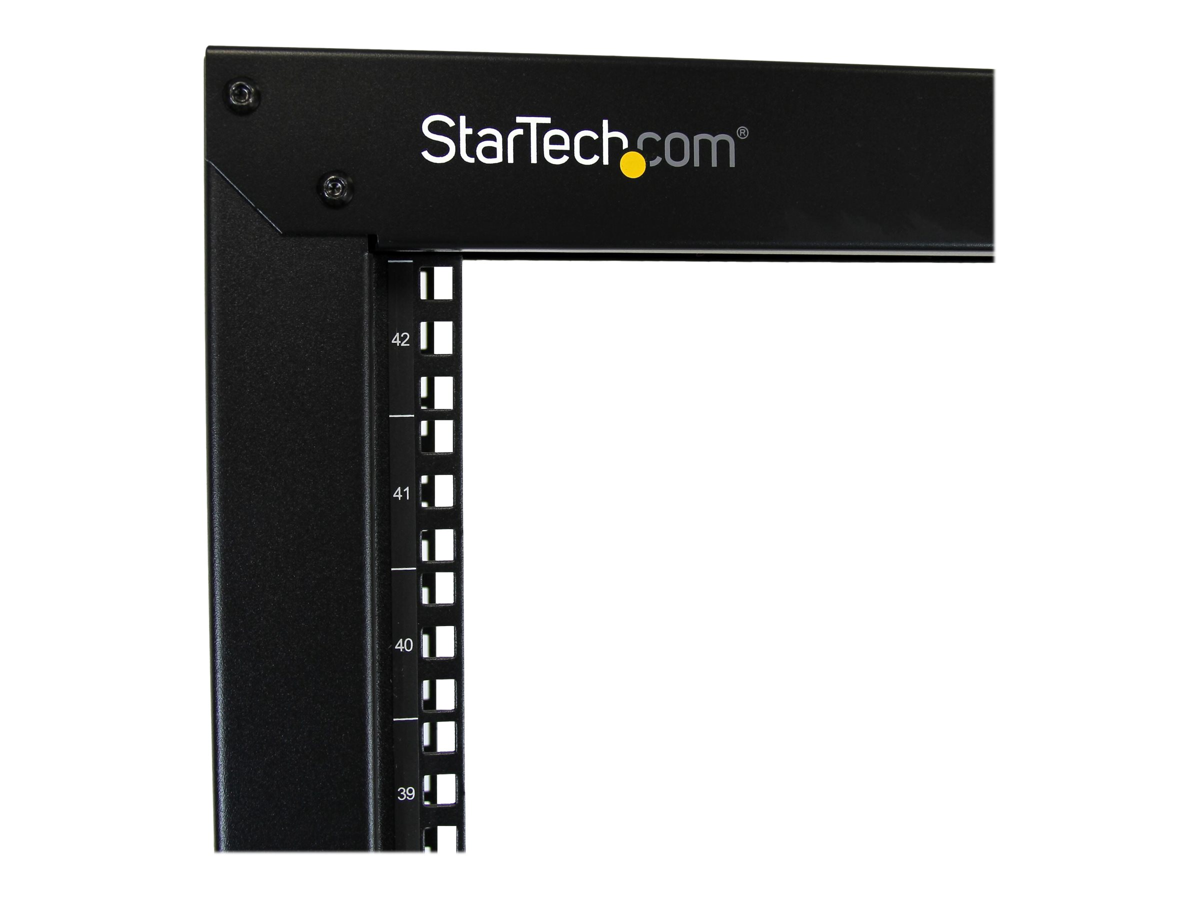 STARTECH.COM 2 Post Server Rack mit Rollen - stabile Stahl konstruktion - 42HE