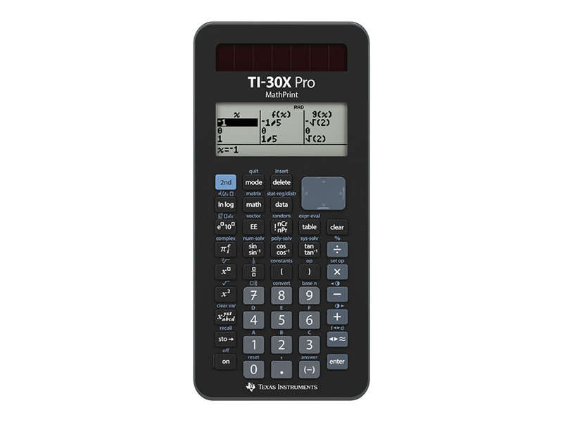 TEXAS INSTRUMENTS TI-30X Pro MathPrintâ„¢ Wissenschaftlicher Taschenrechner schwarz TEXAS INSTRUMENTS TI-30X Pro MathPrintâ„¢ Wissenschaftlicher Taschenrechner schwarz