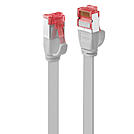 LINDY Cat.6 U/FTP Flachband-Patchkabel, grau, 0,3m