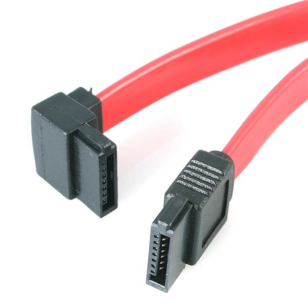 StarTech 18in SATA to Left Angle SATA Serial ATA Cable FF