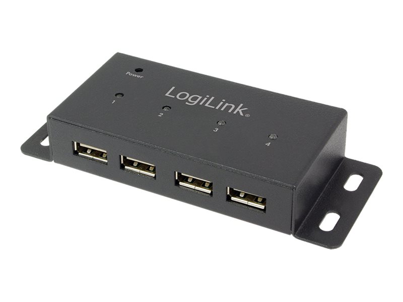Logilink USB 2.0 Hub, 4-Port, Metall