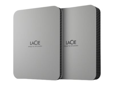 LACIE Mobile Drive HDD USBC 1TB 6,35cm 2,5Zoll Moon Silver mit USBCKabel
